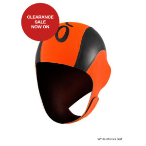 ORCA Neoprene swim cap, orange