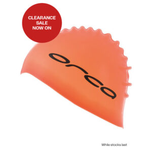 Orca Silicone Swim Cap, Orange