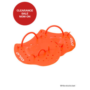 ORCA Swim paddles, orange, flat