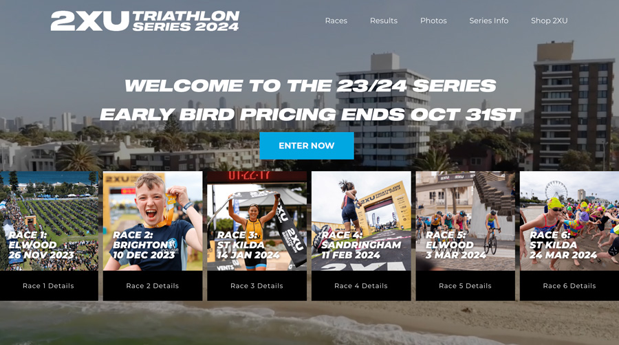 TriShop launches a major partnership with the 2XU Triathlon Series