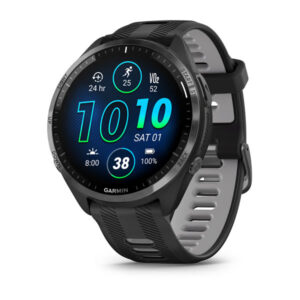 Garmin Forerunner 965 Carbon Gray DLC Titanium, Black/Powder Gray band