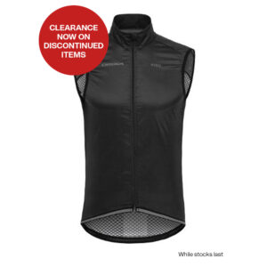 HIRU MEN'S CORE WINDBREAKER GILET BLACK