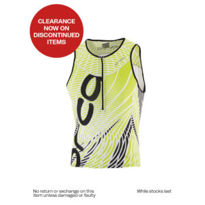 ORCA MEN'S 226 PRINTED TRI TANK - BLACK-LIME PUNCH