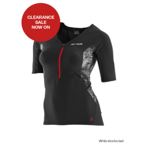 ORCA SHORT SLEEVE JERSEY WOMEN - BLACK/RED