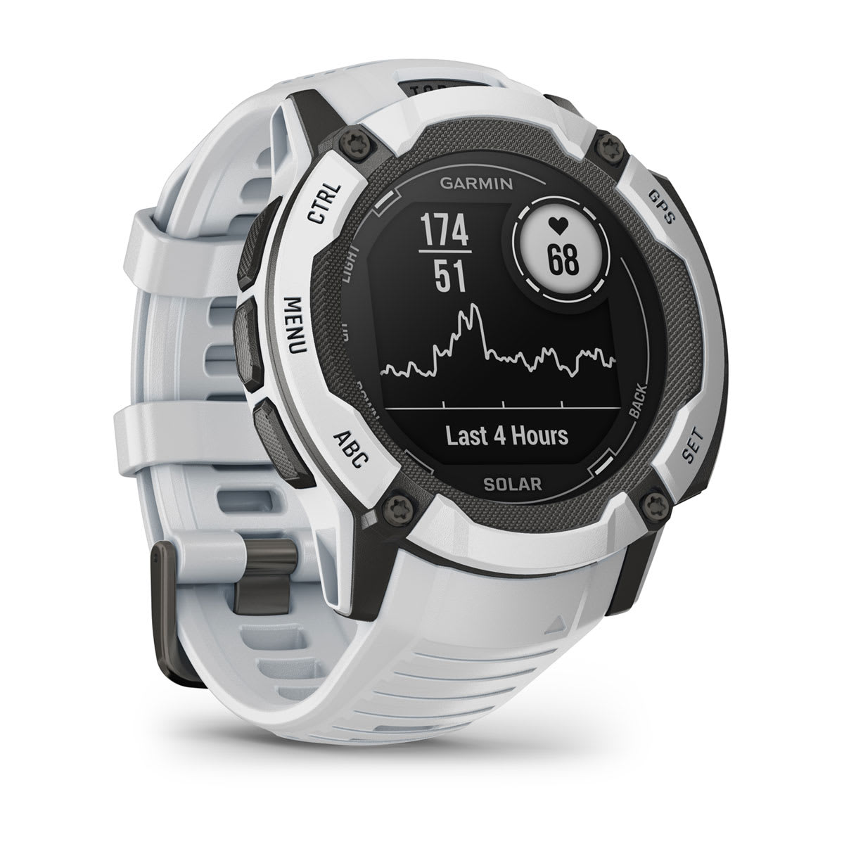 010-02805-14-lf-xl Garmin Instinct 2X Solar - Whitestone — Left view