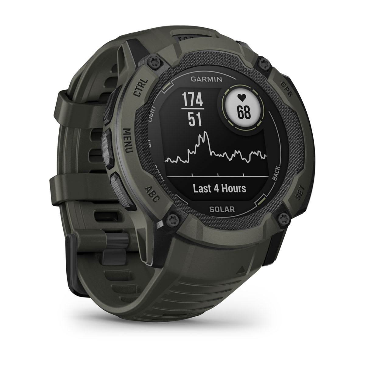 010-02805-15-lf-xl Garmin Instinct 2X Solar - Moss — Left view