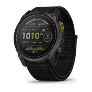 Garmin Enduro 3, Carbon Grey DLC Titanium with Black UltraFit Nylon Strap