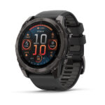 Garmin fēnix 8 – 51 mm, AMOLED, Sapphire, Carbon grey DLC with Black/pebble grey silicone band