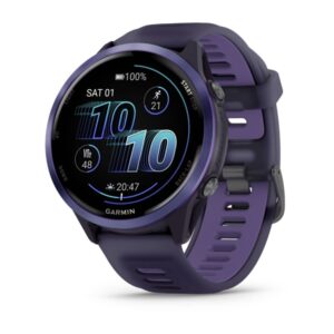 Garmin Forerunner 570 - 47mm, Indigo Aluminum with Translucent Imperial Purple/Indigo Band