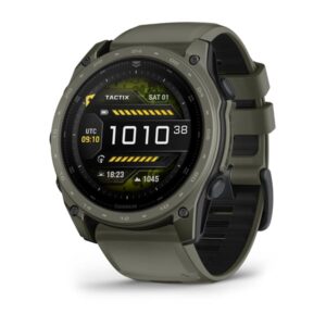 Garmin tactix 8 – 51 mm, AMOLED, Cerakote Coating, Includes Applied Ballistics Ultralight Solver and Olive Drab Cerakote Coating