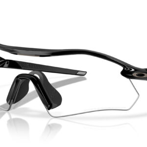 Oakley Radar Plate sunglasses, polished black frame, clear to black iridium photochromic lens